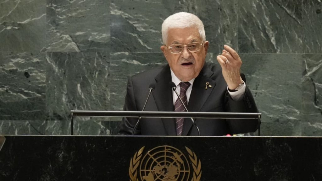 Palestinian President Abbas urges UN to stop the war in Gaza