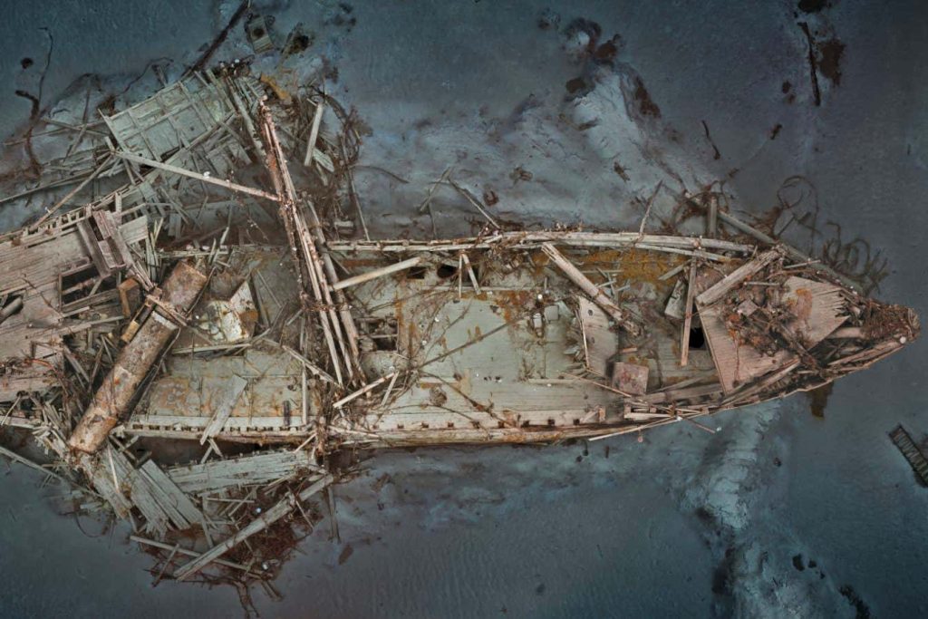 Striking image shows well-preserved wreck of Shackleton’s doomed ship