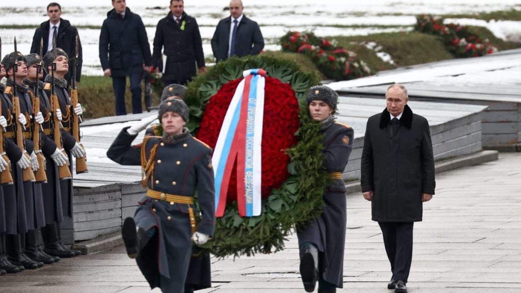 Putin hails Soviet army for ending ‘total evil’ of Auschwitz