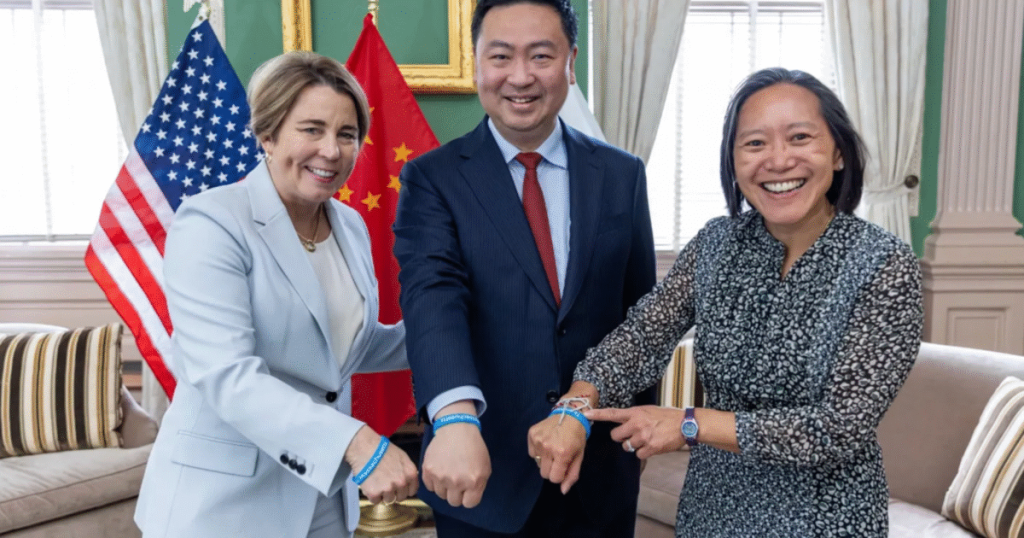 Democrat MA Governor Healey “Grateful for the Opportunity” to Cozy Up to CCP Official | The Gateway Pundit