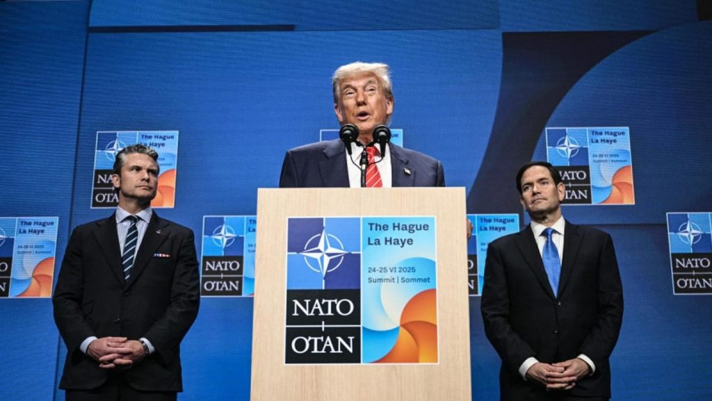 Trump reassures allies as NATO agrees to ‘historic’ spending hike