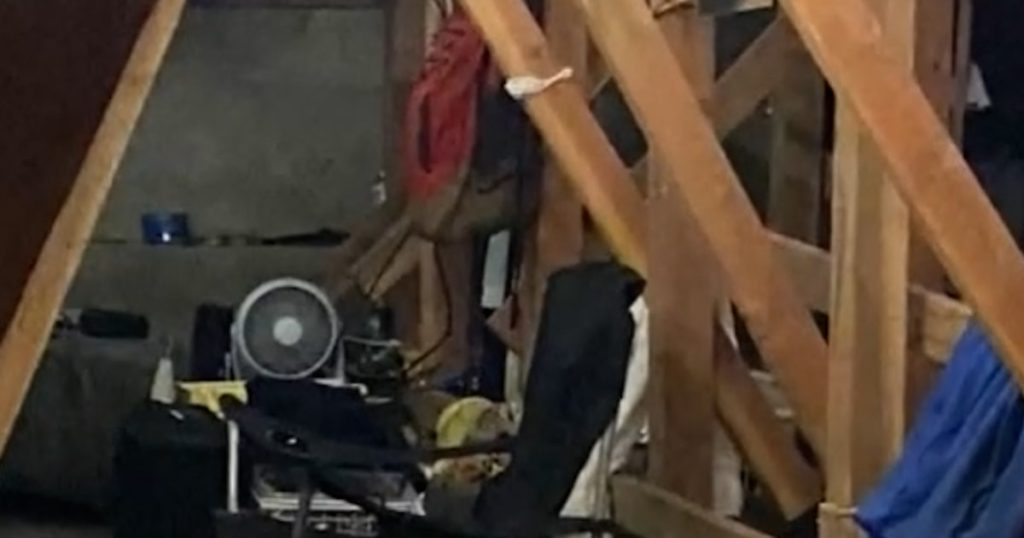 Police find man secretly lived in condo crawl space