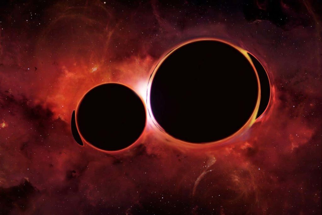 Three supermassive black holes have been spotted merging into one