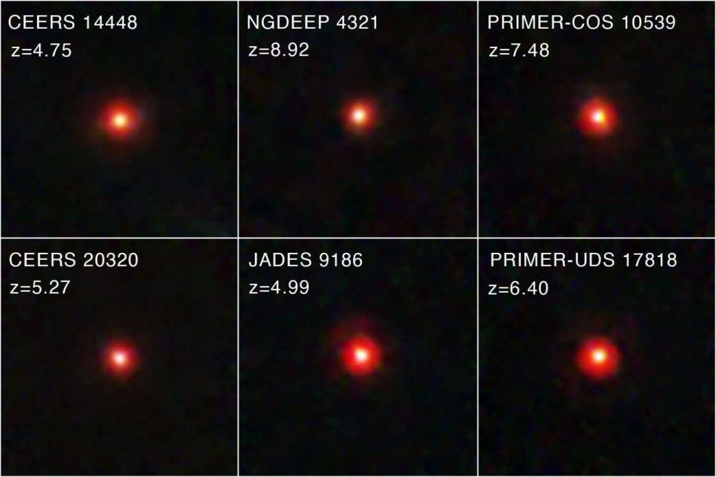 Distant ‘little red dot’ galaxies may contain baby black holes