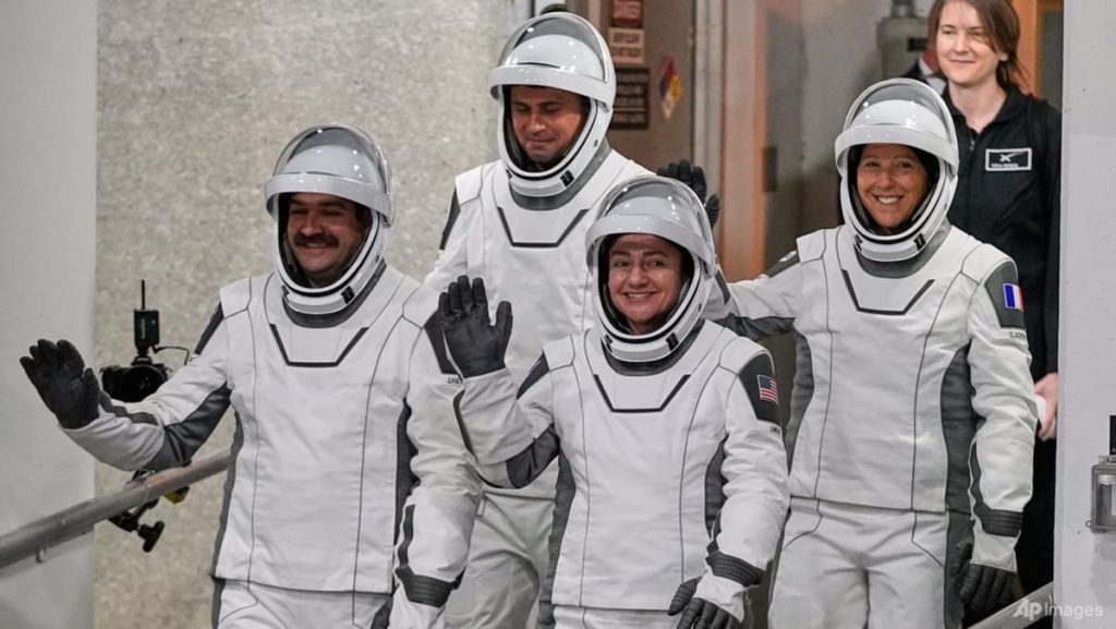 Four new astronauts arrive at the International Space Station to replace NASA’s evacuated crew