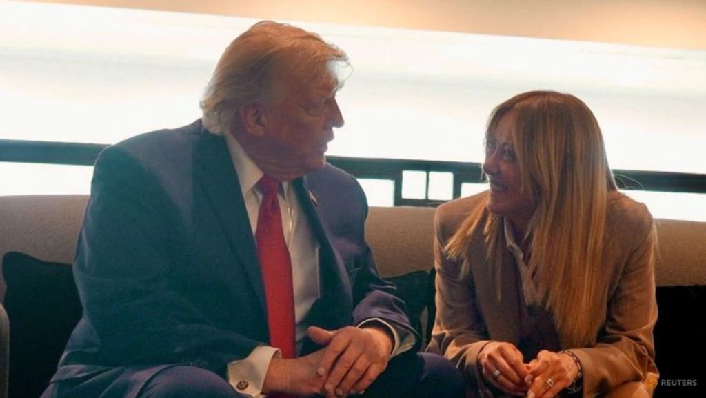 Outrage in Italy after Trump says Meloni ‘begged’ for photo op