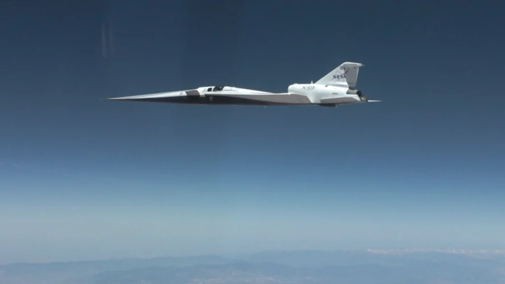 NASA’s X-59 plane goes supersonic for the first time
