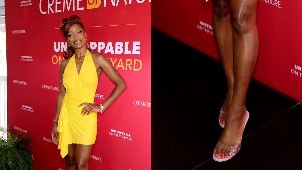 Keke Palmer Channels 90s Nostalgia in Jelly Shoes
