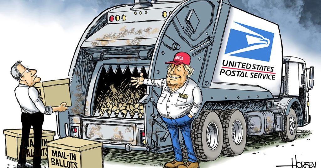 USPS gets roped into Trump’s delusions