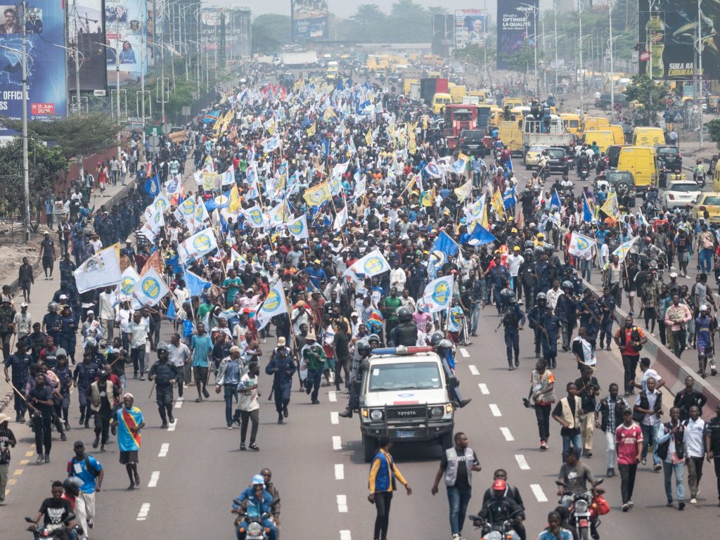 Police crack down on protests against constitutional change in DR Congo | Protests News
