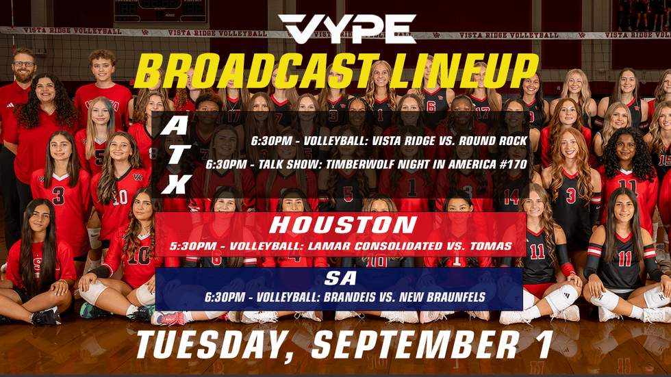 VYPE Live Lineup for Tuesday, September 1